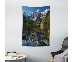 Pastoral Snowy Alps Tapestry