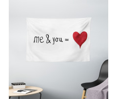 Words Affection Romance Wide Tapestry