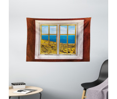 Tropical Scenery Holiday Wide Tapestry