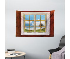 Meadow Grass Countryside Wide Tapestry