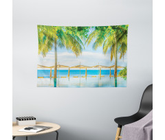 Pool Resort Summer Wide Tapestry