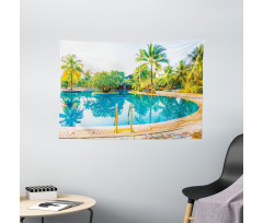 Pool Resort Travel Wide Tapestry