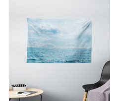 Calm Sea Paradise Wide Tapestry
