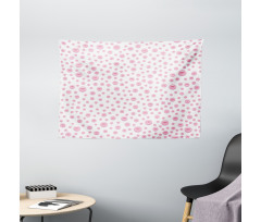Baby Pink Bridal Theme Wide Tapestry
