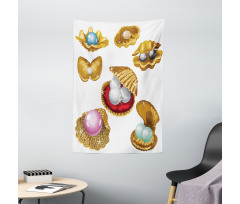 Open Shells Sea Image Tapestry