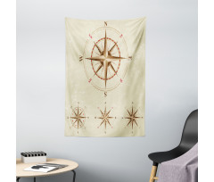 Compass Nautical Retro Tapestry