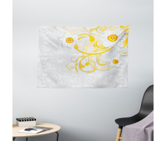 Daffodils Ornaments Art Wide Tapestry