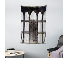 Grunge Farmhouse Door Tapestry