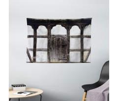 Grunge Farmhouse Door Wide Tapestry