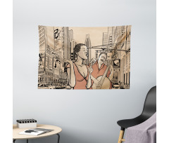 Jazz Singer Guitarist Wide Tapestry