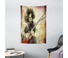 Guitar Virtoso Sketchy Tapestry