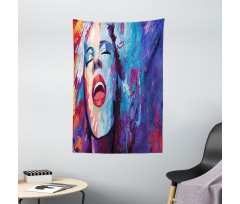 Singer Woman Performance Tapestry