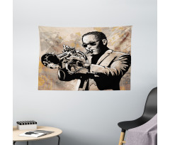 Musician Wide Tapestry