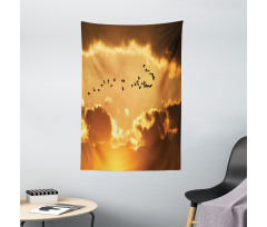 Flyingt Sunset Freedom Tapestry