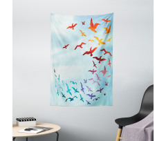 Flying Freedom Sky Art Tapestry