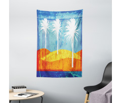Tropic Beach Palms Tapestry