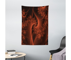 Digital Swirls Floral Tapestry