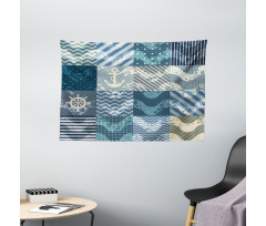 Anchor Grunge Naval Wide Tapestry