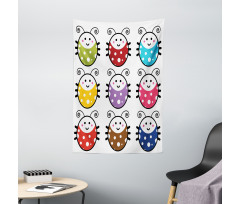 Smiling Ladybugs Set Tapestry