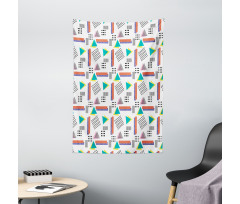 Old Retro Style Pattern Tapestry