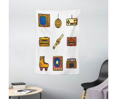 Cartoon Nostalgic Tapestry