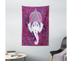 Elephant Mandala Art Tapestry