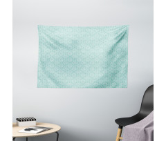 Aqua Celtic Patterns Wide Tapestry