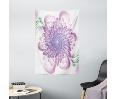 Floral Harmonic Spirals Tapestry