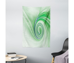 Abstract Fractal Spirals Tapestry