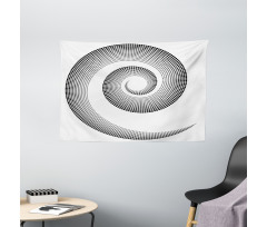 Surreal Monochrome Art Wide Tapestry