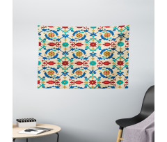 Baroque Floral Wide Tapestry
