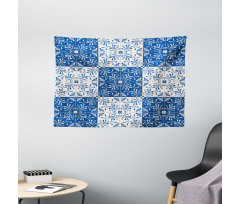 Portuguese Mosaic Wide Tapestry