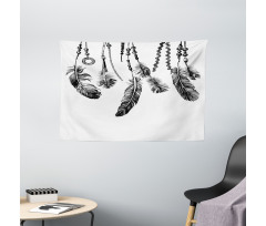 Native Feathers Wide Tapestry