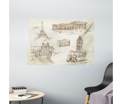 Travel over Europe Wide Tapestry