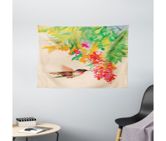 Colibri Exotic Tree Wide Tapestry