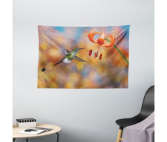 Racket Tail Lily Nectar Wide Tapestry