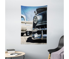 Fifties Auto Wheels Tapestry