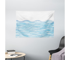 Sea Ocean Waves Art Wide Tapestry