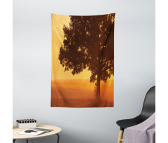 Countryside Farm Sunrise Tapestry