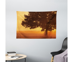 Countryside Farm Sunrise Wide Tapestry