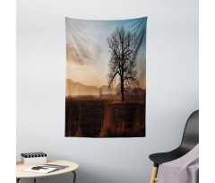 Countryside Autumn Dusk Tapestry