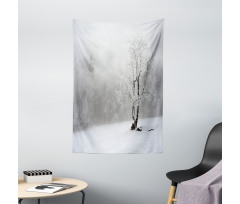 Winter Snowy Forest Cold Tapestry