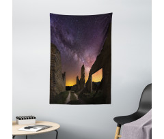 Roman Ruins at Night Tapestry