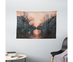 Amsterdam Vintage Bridge Wide Tapestry