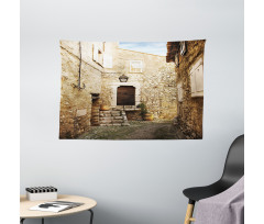 Narrow Cobble Street Wide Tapestry