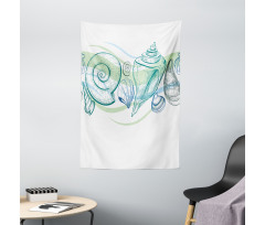Pastel Color Sealife Tapestry