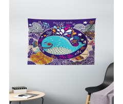 Bubble Waves Starfish Wide Tapestry