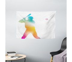 Hitter Swinging Arms Wide Tapestry