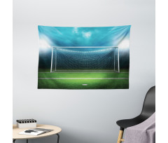 Soccer Football Game Wide Tapestry