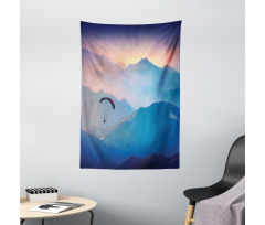 Paraglide Sun Mountains Tapestry